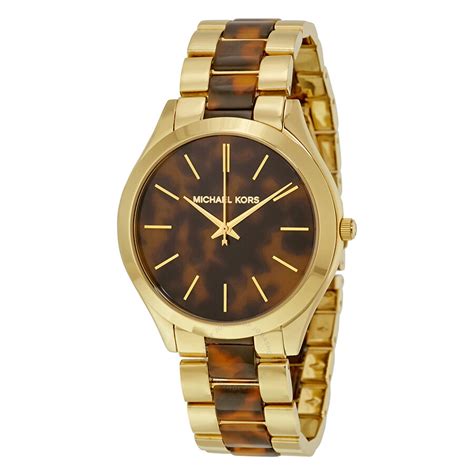 michael kors tortoise watch amazon|mk4284 women's watch.